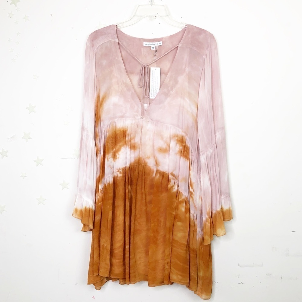 Young fabulous and broke tie-dye BoHo mini Dress - Picture 10 of 13